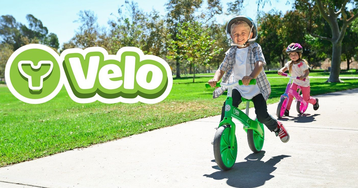 y velo balance bike green