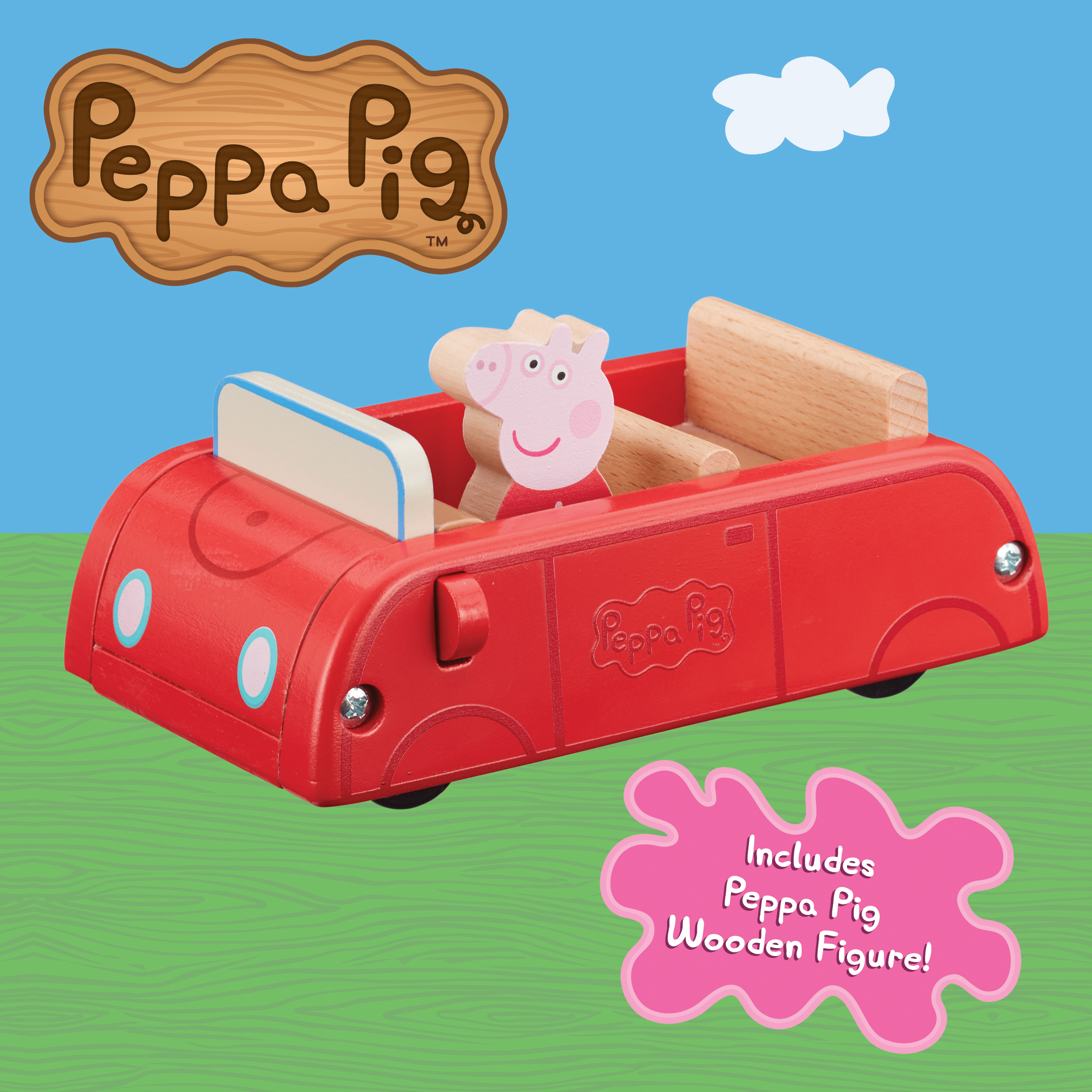 Peppa Pig Wooden Boat with Figure