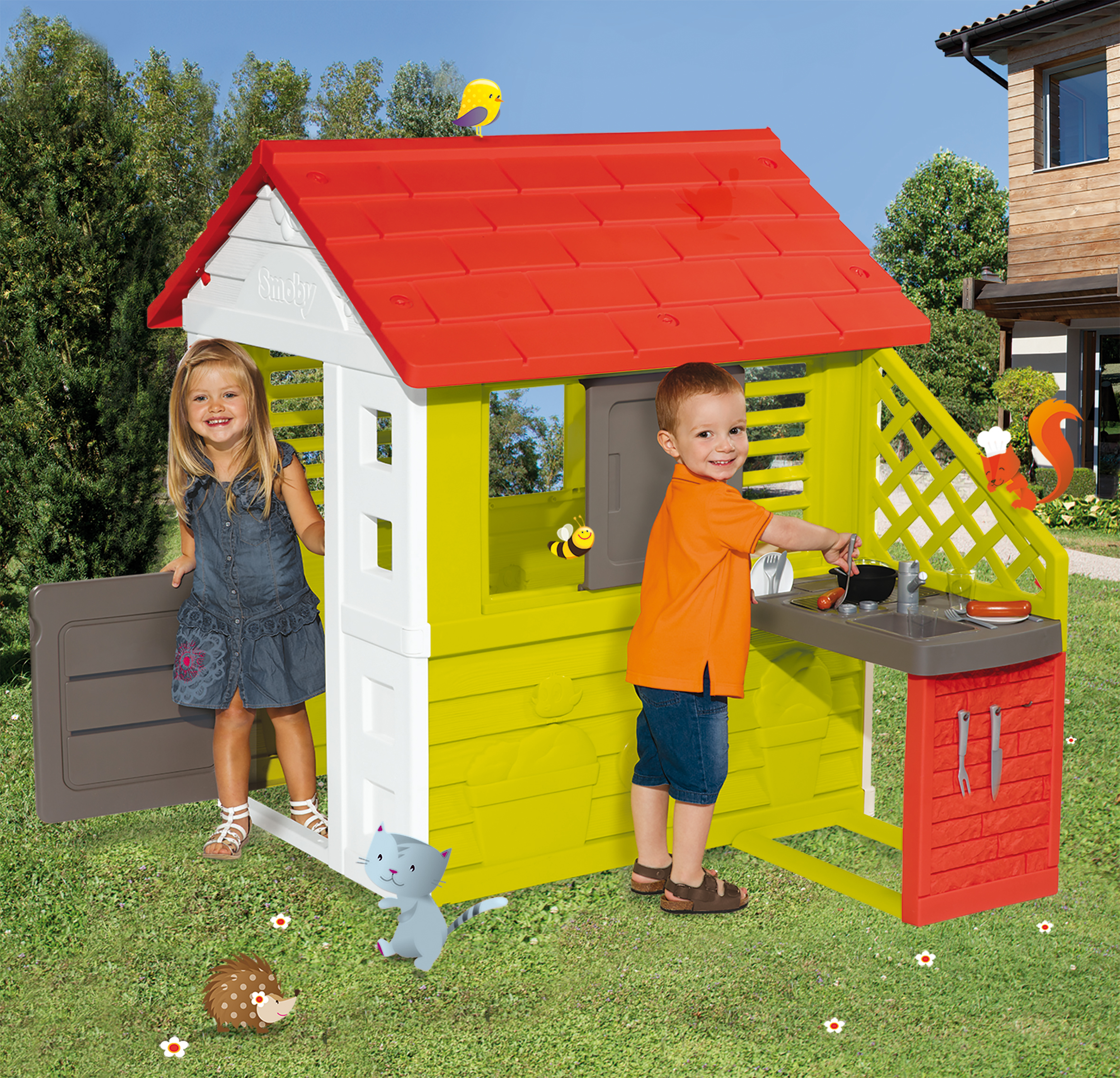 smoby playhouse with kitchen