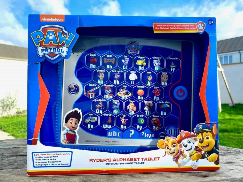 Paw patrol cheap alphabet toy