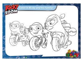 Zoom into the festive season with these FREE Ricky Zoom Activity Sheets to download