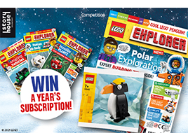 Win a year’s subscription to LEGO Explorer magazine!