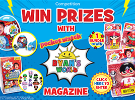 Win amazing Ryan’s World prizes, courtesy of Egmont!