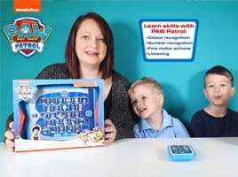 Watch the PAW Patrol electronic learning toys in action!