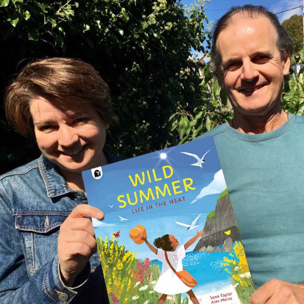 Alex Morss and Sean Taylor with their book Wild Summer