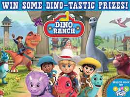 Watch to win some Dino Ranch goodies