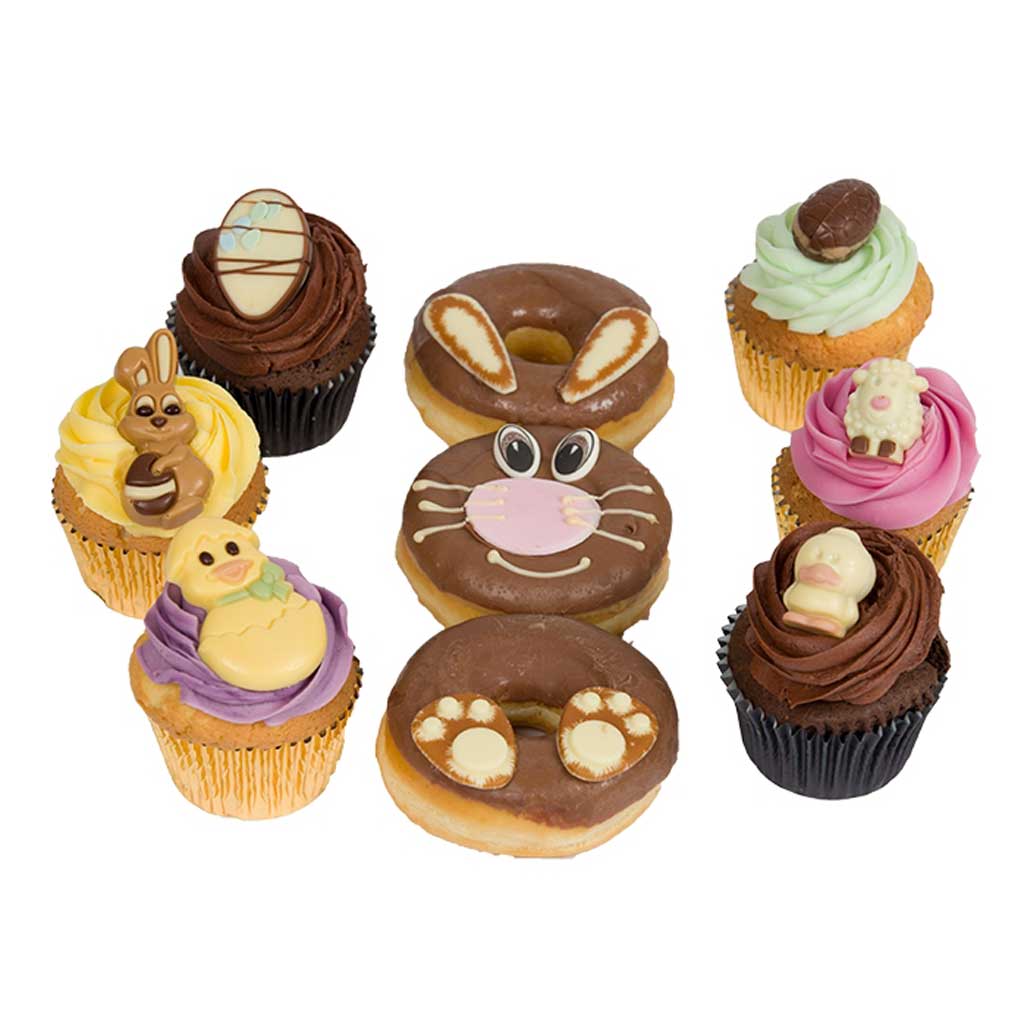 Easter cupcakes and donuts