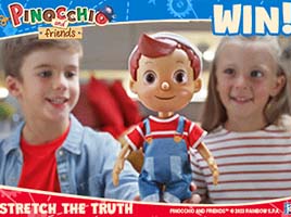Win 1 of 3 Pinocchio and Friends Stretch the Truth Dolls