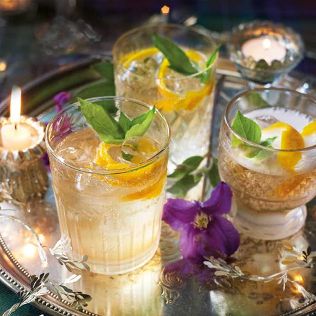 Easy Summer Cocktails (And Mocktails) - Orange and Basil Fizz