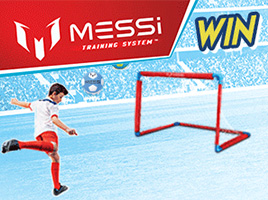 Win a Messi Training System ball and goal combo